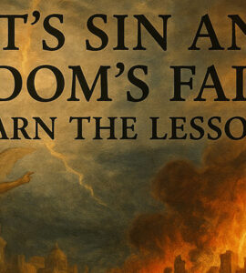Lot’s Sin and Sodom’s Fall: Learn the Lesson