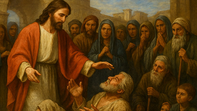 شفای مرد جذامی (متی ۸: ۲-۳)